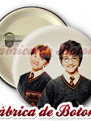 Boton 2,5cm harry potter e rony weasley