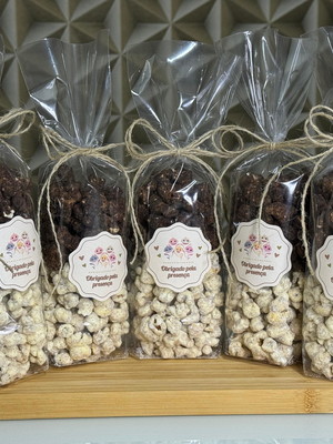 Pipoca gourmet lembrancinhas 100g