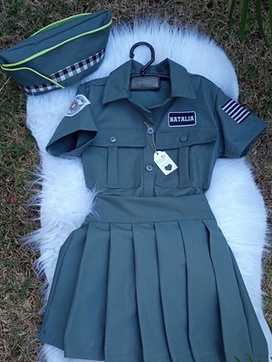 Farda polícia militar feminino infantil