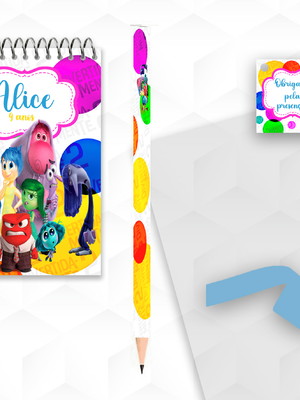Bloquinho com lápis divertidamente 2 personalizado