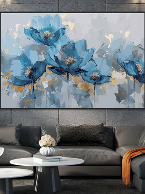 Quadro decorativo floral digital