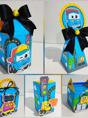 Pegue e monte - kit festa personalizados léo o caminhão lemb