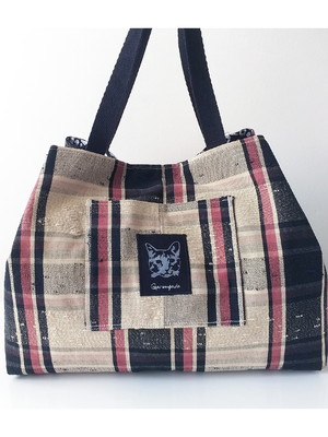 Bolsa sacola 2 em1 - xadrez