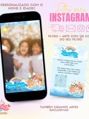 Filtro para instagram + qr code arca de noé