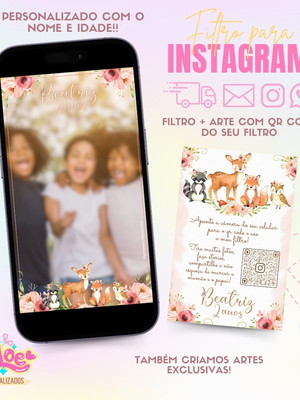 Filtro para instagram + qr code bosque encantado