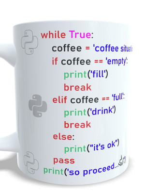 Caneca programador de ti coffee python para programadores