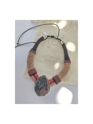 Colar talismã onix, colar com pedra natural