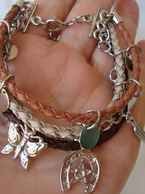 Pulseira de couro