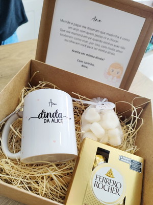 Kit dinda caneca personalizada e pastilhas aromaticas