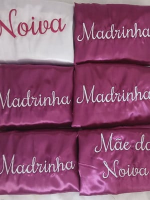 3 robe de cetim noiva kit 3 peças