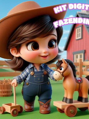 Kit digital fazendinha menina