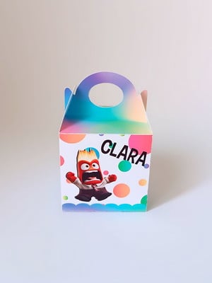 Caixa cubo com alça - divertidamente 2