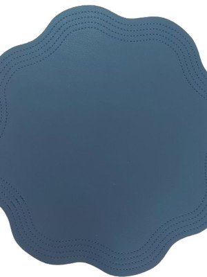 Lugar americano corino azul marinho