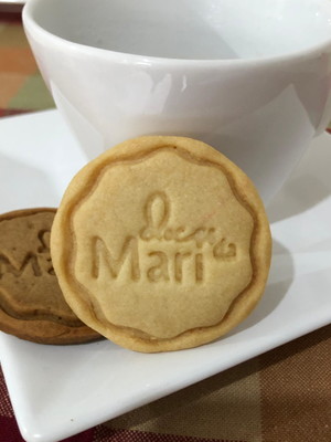 Biscoito amanteigado com logomarca