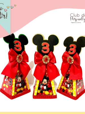 Cone pirâmide com visor mickey - 10 unidades