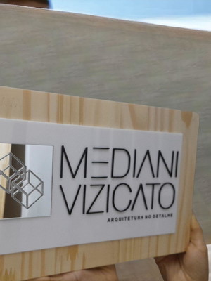 Placa de identificação personalizada para porta