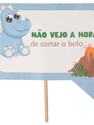 Plaquinhas - dinossauro menino