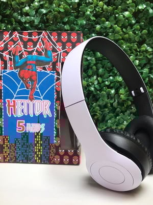40 fones personalizado, sem fio wireless -fm- homem aranha