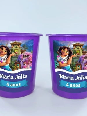 Baldinho de pipoca 1l personalizado | encanto