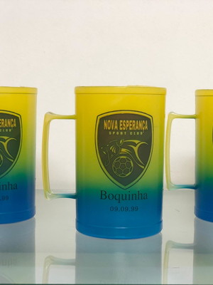 Caneca de chopp 500ml jateada - personalizado