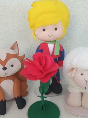 Kit pequeno príncipe em feltro