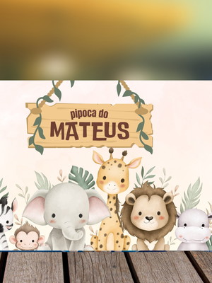 Adesivo personalizado para pipoca de micro-ondas 100gr