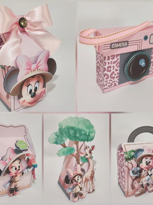 Arquivo de corte minnie safari - studio e pdf(0657)