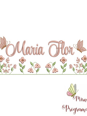 Matriz de bordado - maria flor (fazemos qualquer nome)