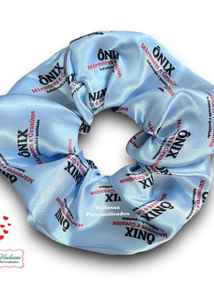 Scrunchie cetim personalizada - xuxinha em cetim