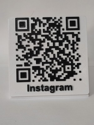 Placa qrcode simples alto relevo colorida - 1 campo