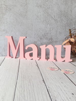 Decoração bebê - letras decorativas mdf - letras bastão