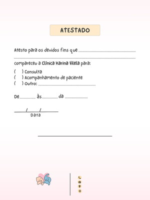 Bloco de atestado médico