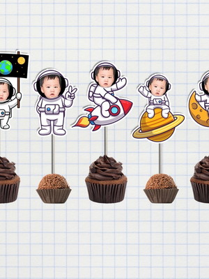 20 topper corpinho astronauta 5,5cm - 01 foto