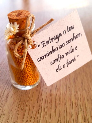 Lembrancinha casamento evangélica grão de mostarda