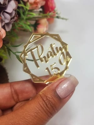 15 anos - aplique em acrílico com base