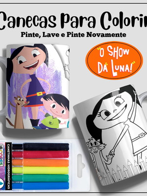 Caneca de polímero personalizada com desenhos