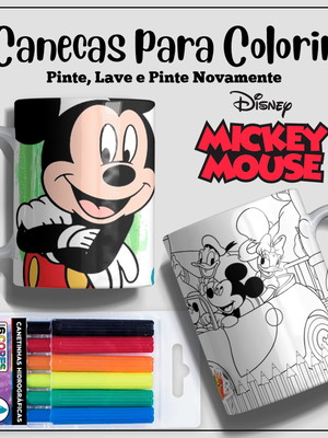 Caneca de polímero personalizada com desenhos