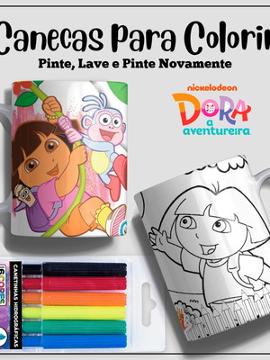 Caneca de polímero personalizada com desenhos