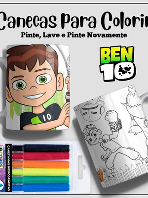 Caneca de polímero personalizada com desenhos