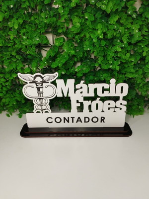 Placa de mesa profissão ciencias contábeis