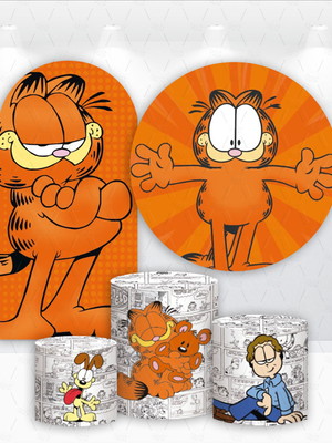 Conjunto de capas de painel e cilindros garfield
