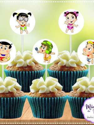Topper para cupcake chaves baby (arte digital)