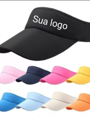 10 viseira sol personalizado diversas cores