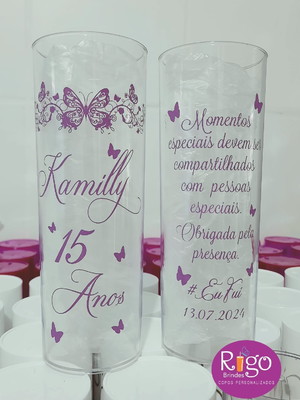 Copos de long drink 15 anos