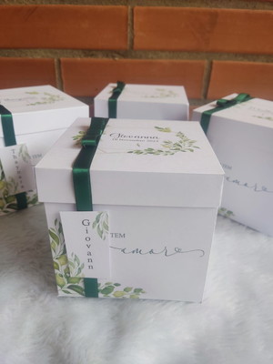 Caixa presente padrinhos e madrinhas de casamento