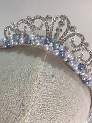 . faixa para bebê coroa princesa
