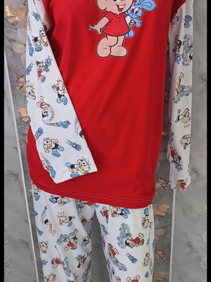 Pijama mônica adulto tam g