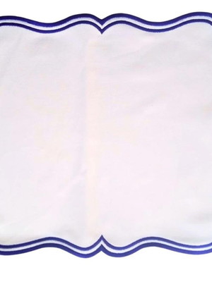Kit 12 jogos americanos- bordado marinho