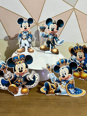 Display de mesa mickey realeza, 6 displays mickey realeza