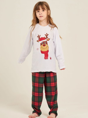 Noite de natal - pijama infantil - natal rena